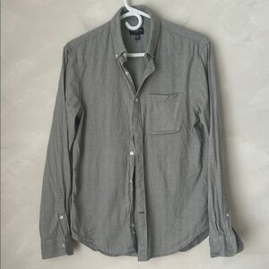Club Monaco 100% cotton chambray shirt size small slim
